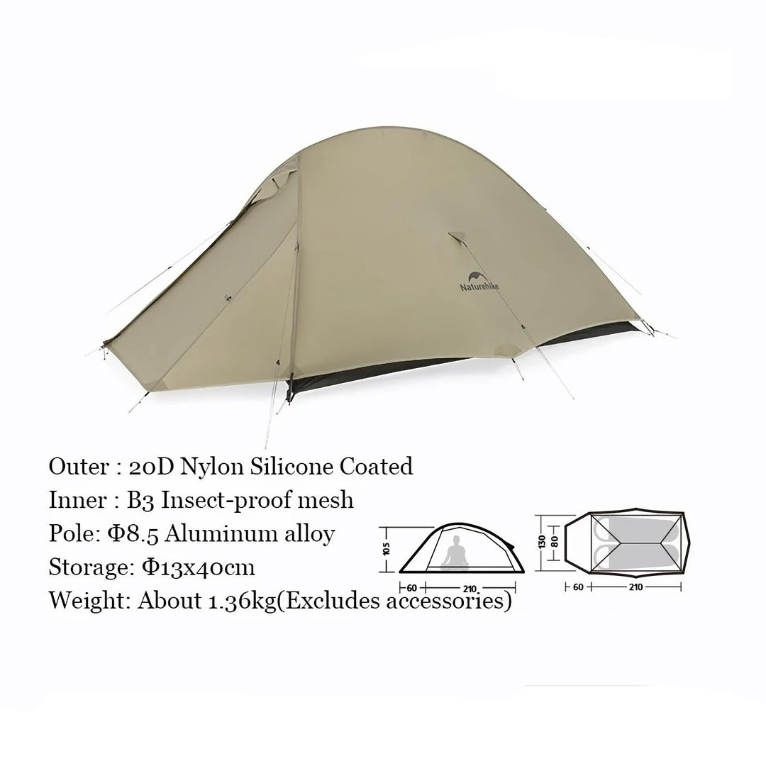 Ultra Light Three-Season Waterproof Camping Trekking Tent