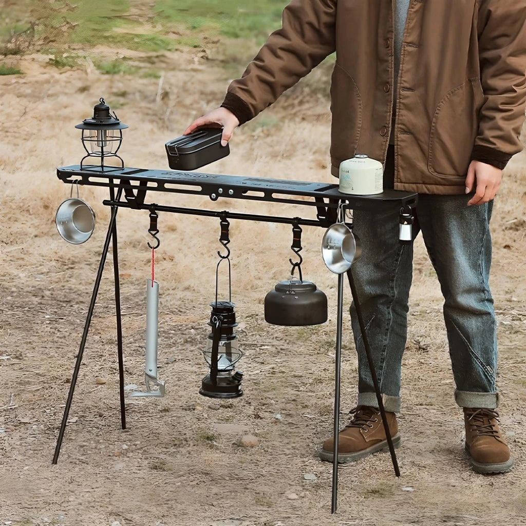 Outdoor Triangular Storage Rack