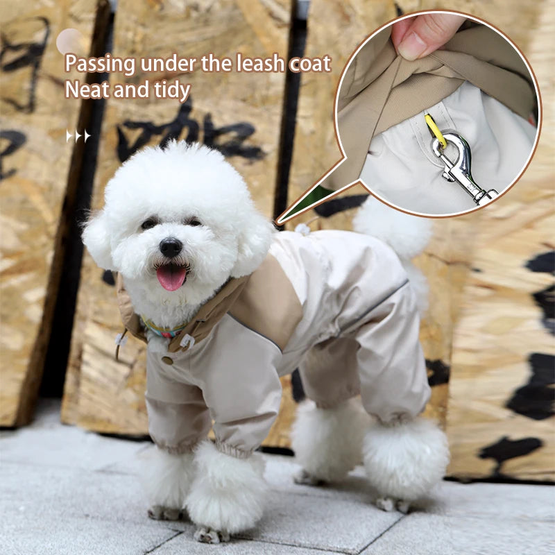 Waterproof Dog Raincoat for Small Breeds