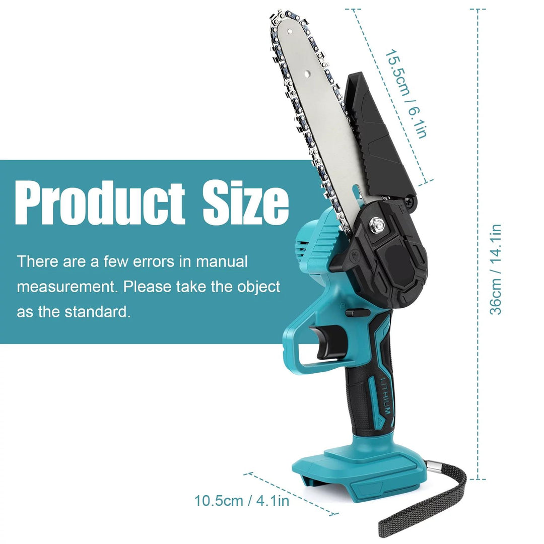 6-Inch Cordless Mini Chainsaw for Wood Cutting & Tree Trimming