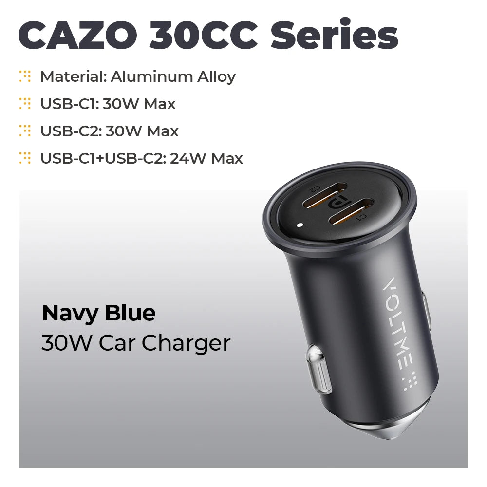 Fast and Reliable Charging with the VOLTME 30W PD USB C Car Charger