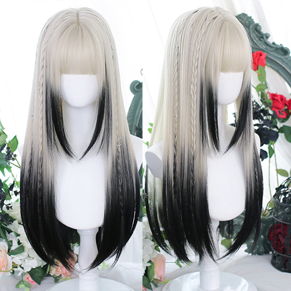 Chemical Fiber Wig Female Long Curly Hair