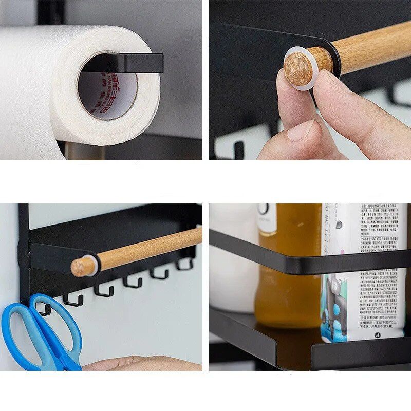 Magnet Fridge Shelf Magnetic Paper Towel Holder