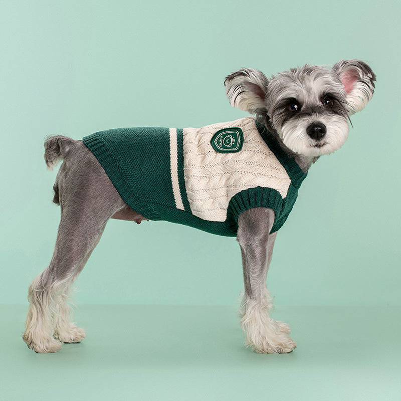 College Style Pet Sweater