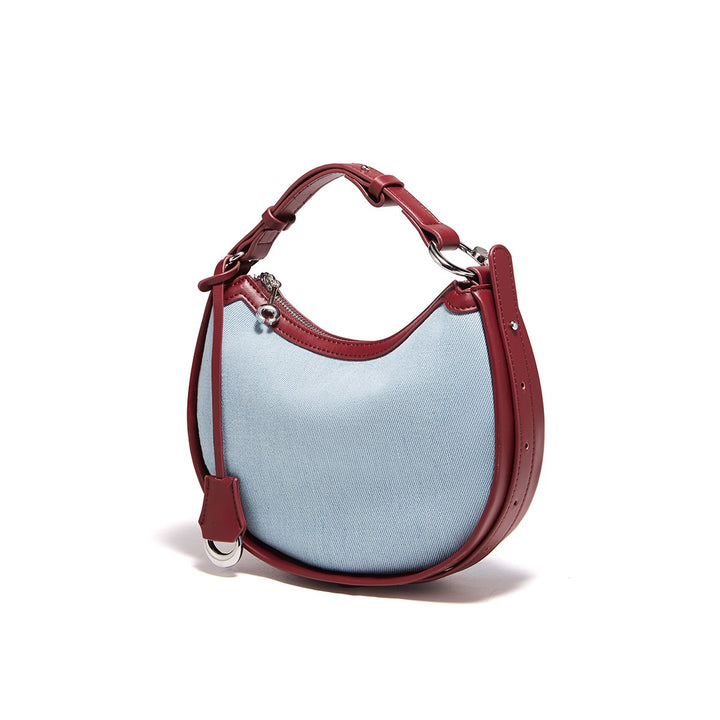 Elegant Blue Denim Shoulder and Crossbody Bag