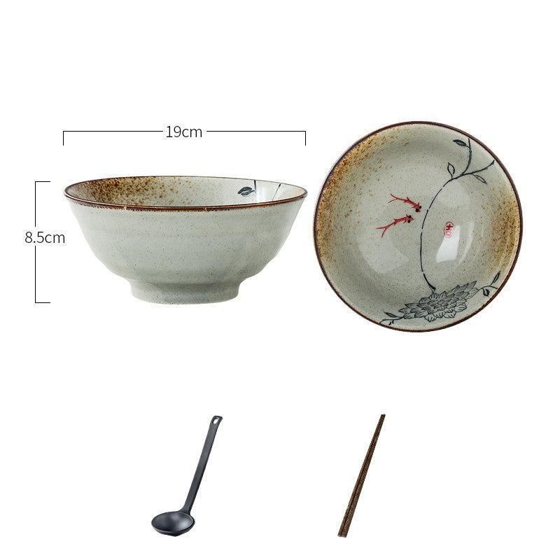 Japanese Ceramic Bowl Commercial Large Ramen