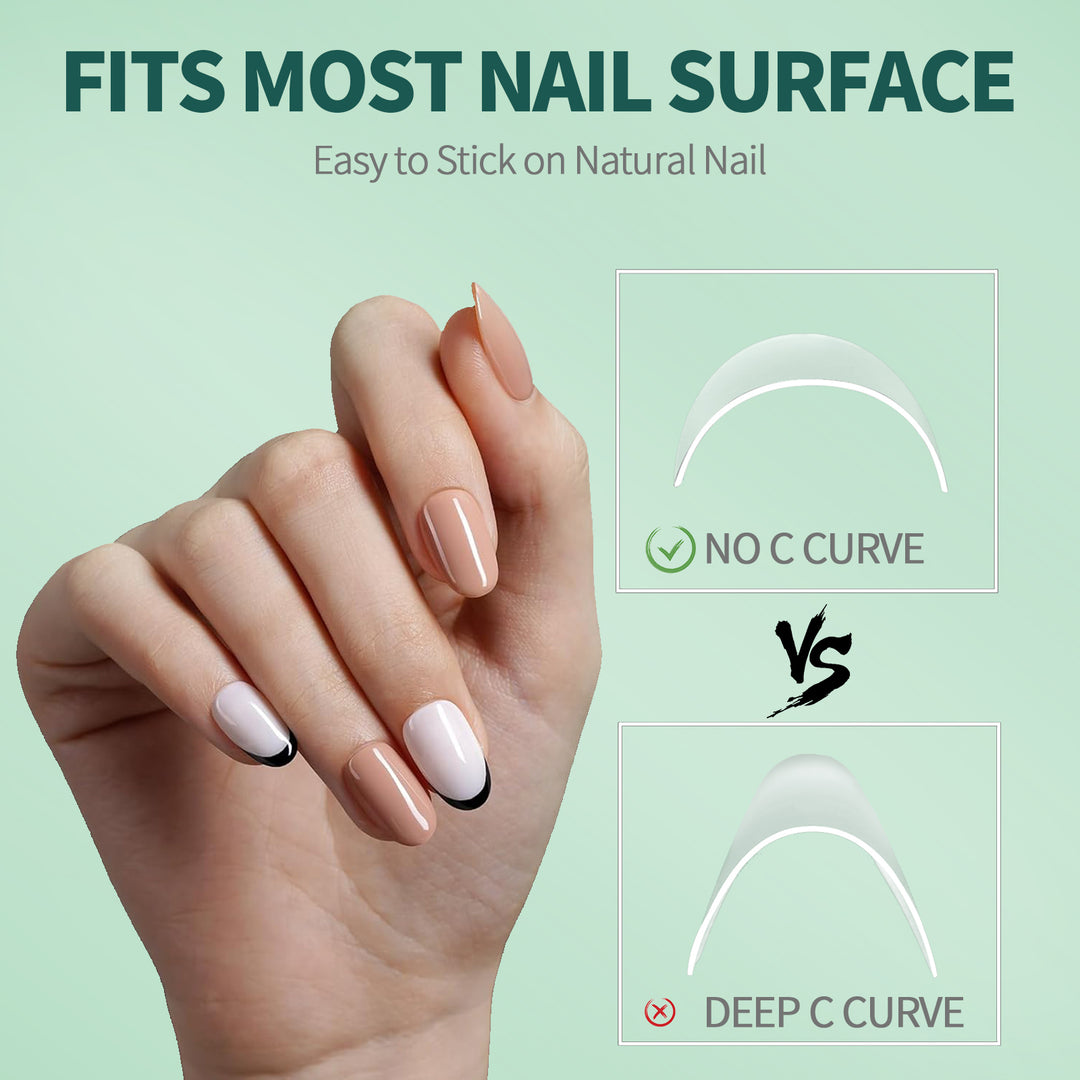 Short Half Cover False Nail Tips