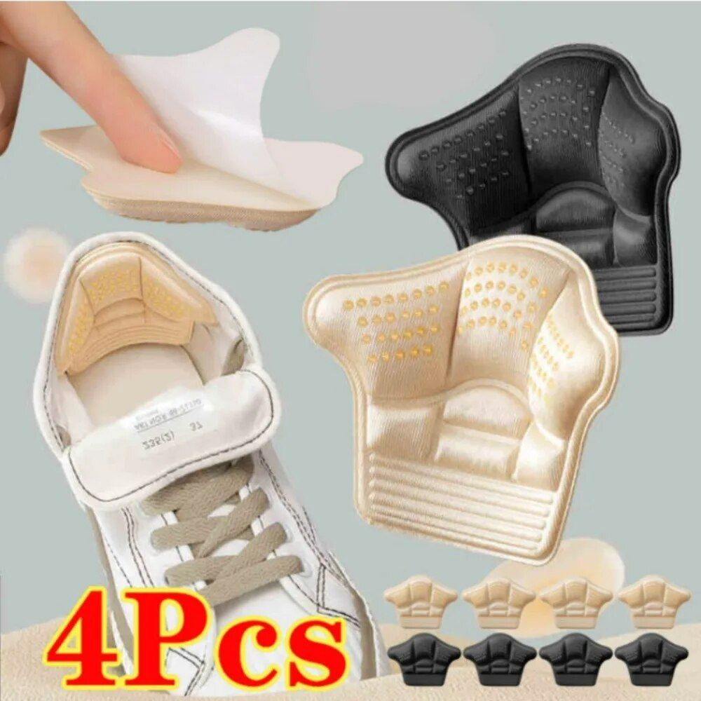 Adjustable Heel Protectors & Size Adjusting Insole Pads (4Pcs)