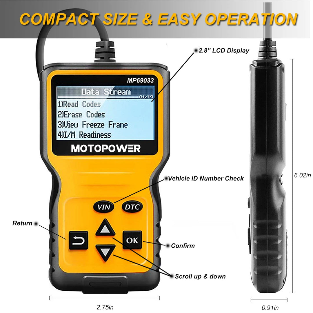 Universal OBD2 Scanner for Car Engine Diagnostics