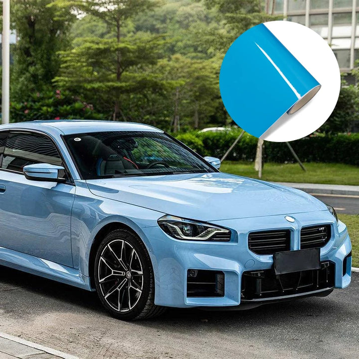 Ultra Glossy Light Blue Car Wrap Vinyl