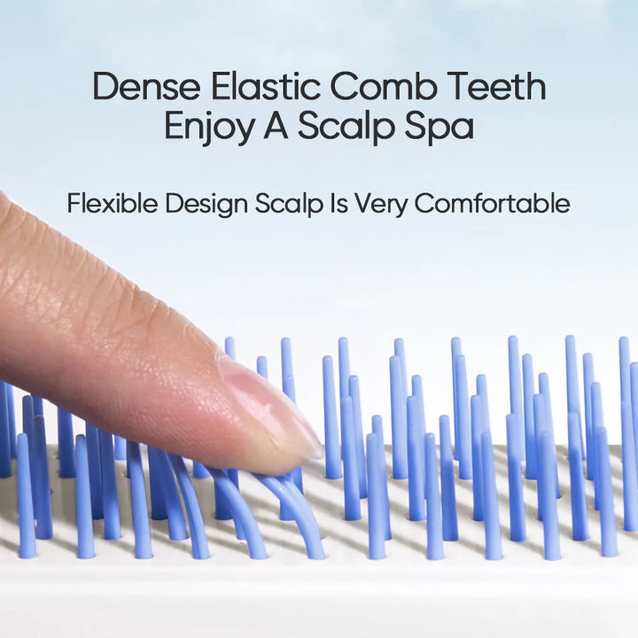 Telescopic Anti-Static Scalp Massage Comb: Self-Cleaning, for All Hair Types