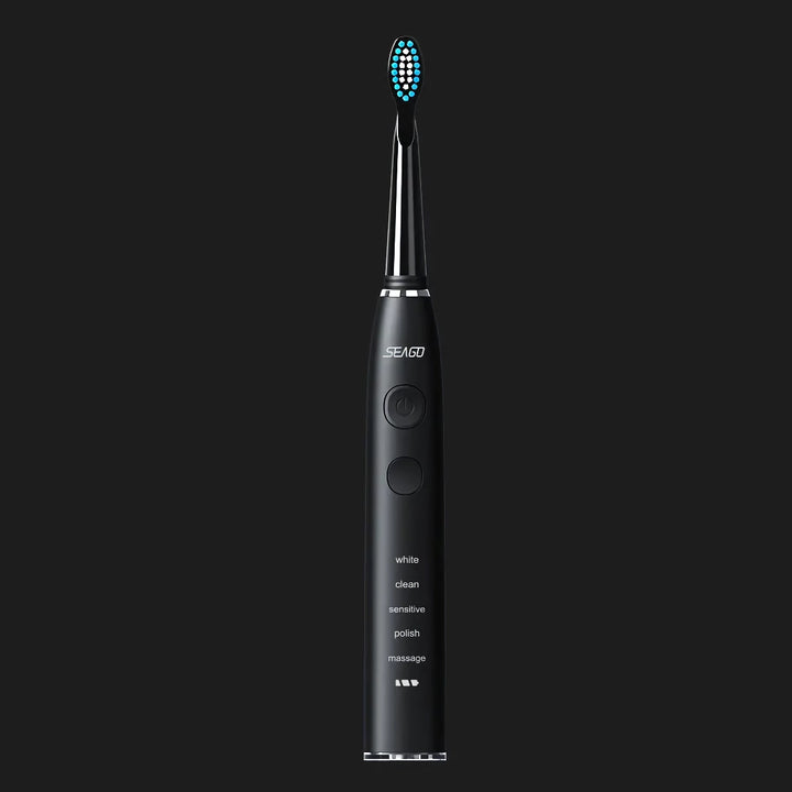 Electric Sonic Toothbrush USB Rechargeable with Long Battery Life and Replacement Heads