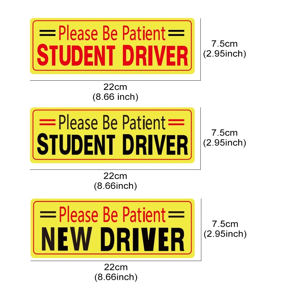 New Driver Car Safety Decal