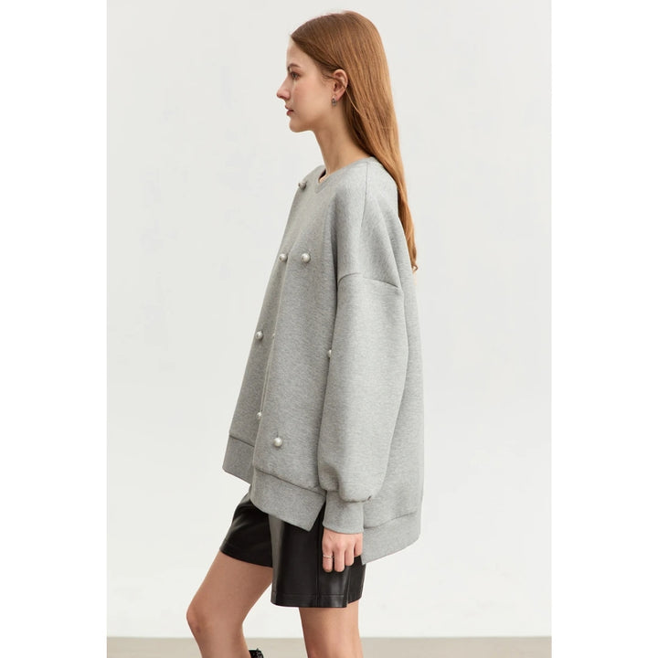 Oversized Casual Crew Neck Sweatshirt