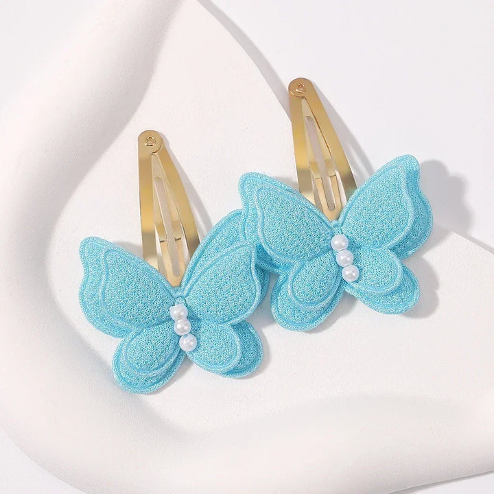 2pcs Butterfly Hair Clips for Girls