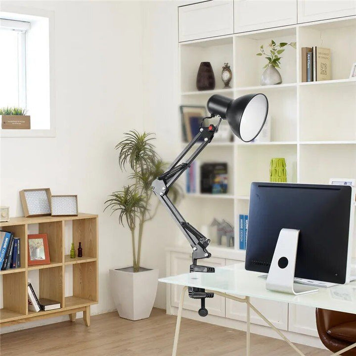 Flexible Swing Arm Desk Lamp with Clamp Mount