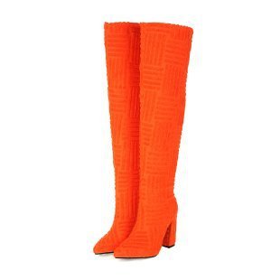 Plus Size Sexy Pointed Toe Thermal Towel Boots