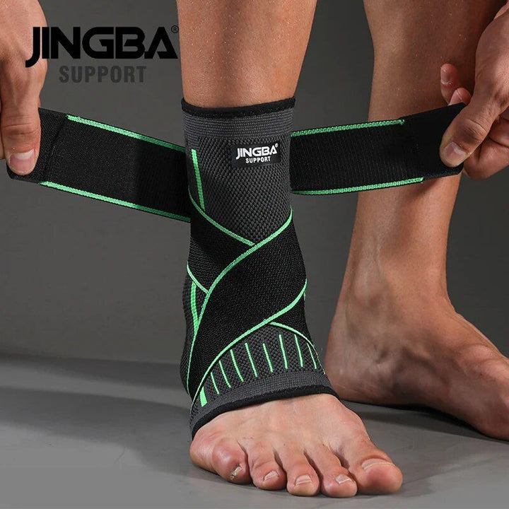 Protective Ankle Brace for Sports with Compression Nylon Strap