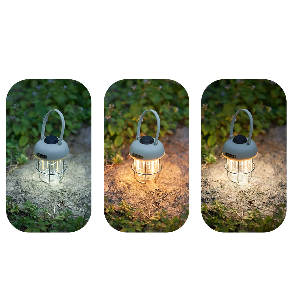 Vintage Rechargeable LED Camping Lantern