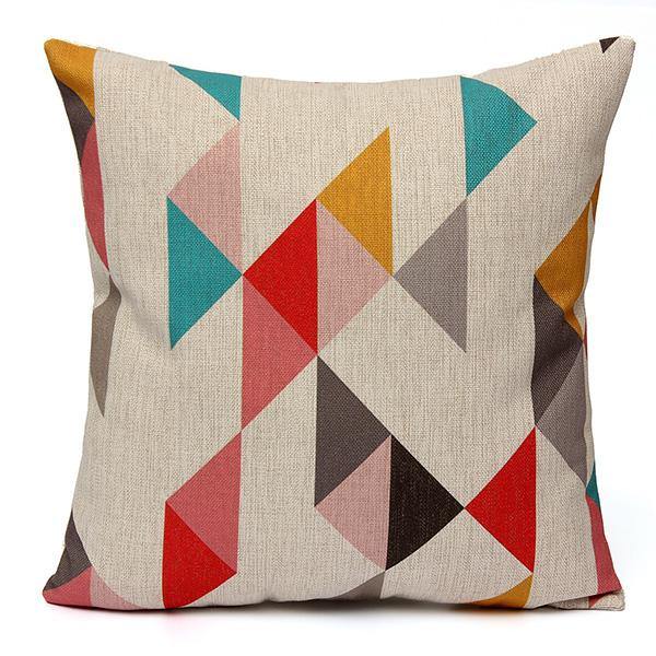 Geometric Abstract Printed Cushion Cover Sofa Bed Pillow Case Pillow Cover - MRSLM