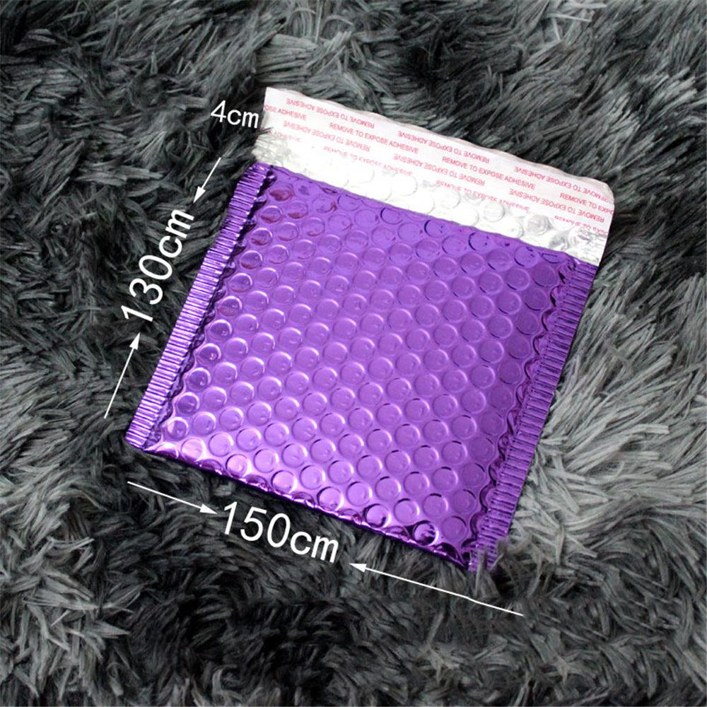 50Pcs Poly Bubble Envelope Purple Poly Bubble Mailers Aluminum Foil Bags Padded Envelopes Self Seal Bubble Envelope Shipping Mailer - MRSLM