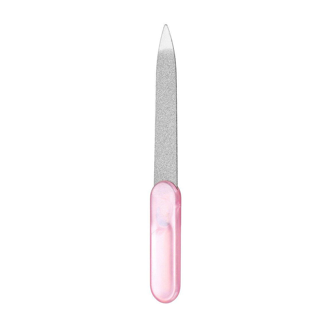 5pcs Pink Portable Nail Tools Professional File Suitable For Professional Salon Use Or Home Use - MRSLM