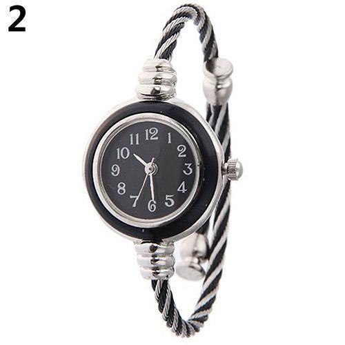 Women's Fashion Casual Steel Wire Quartz Analog Bracelet Bangle Wrist Watch - MRSLM