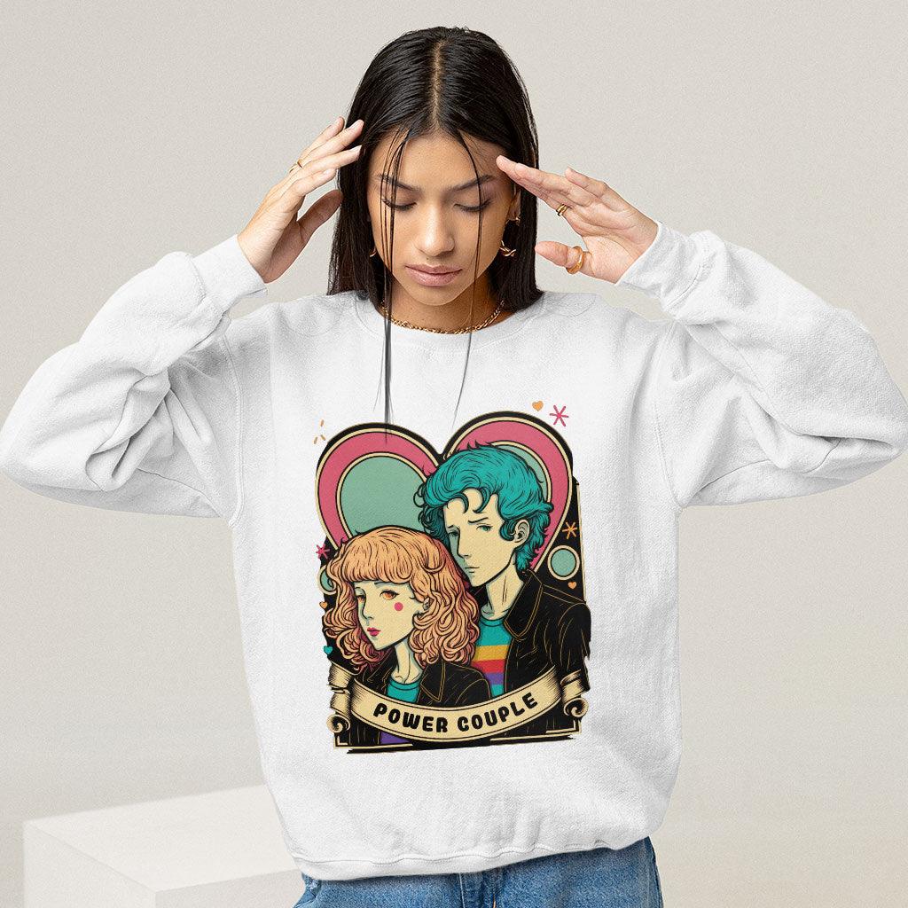 Power Couple Sweatshirt - Love Crewneck Sweatshirt - Art Sweatshirt - MRSLM