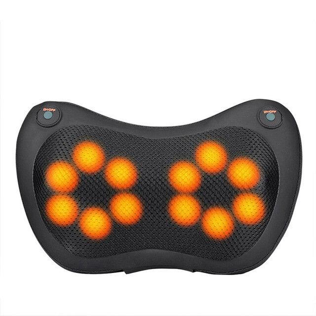 12/8/6/4 Heads Massage Pillow Electric Shiatsu Massager for Back Waist Body Cervical Pillow Home Car - MRSLM