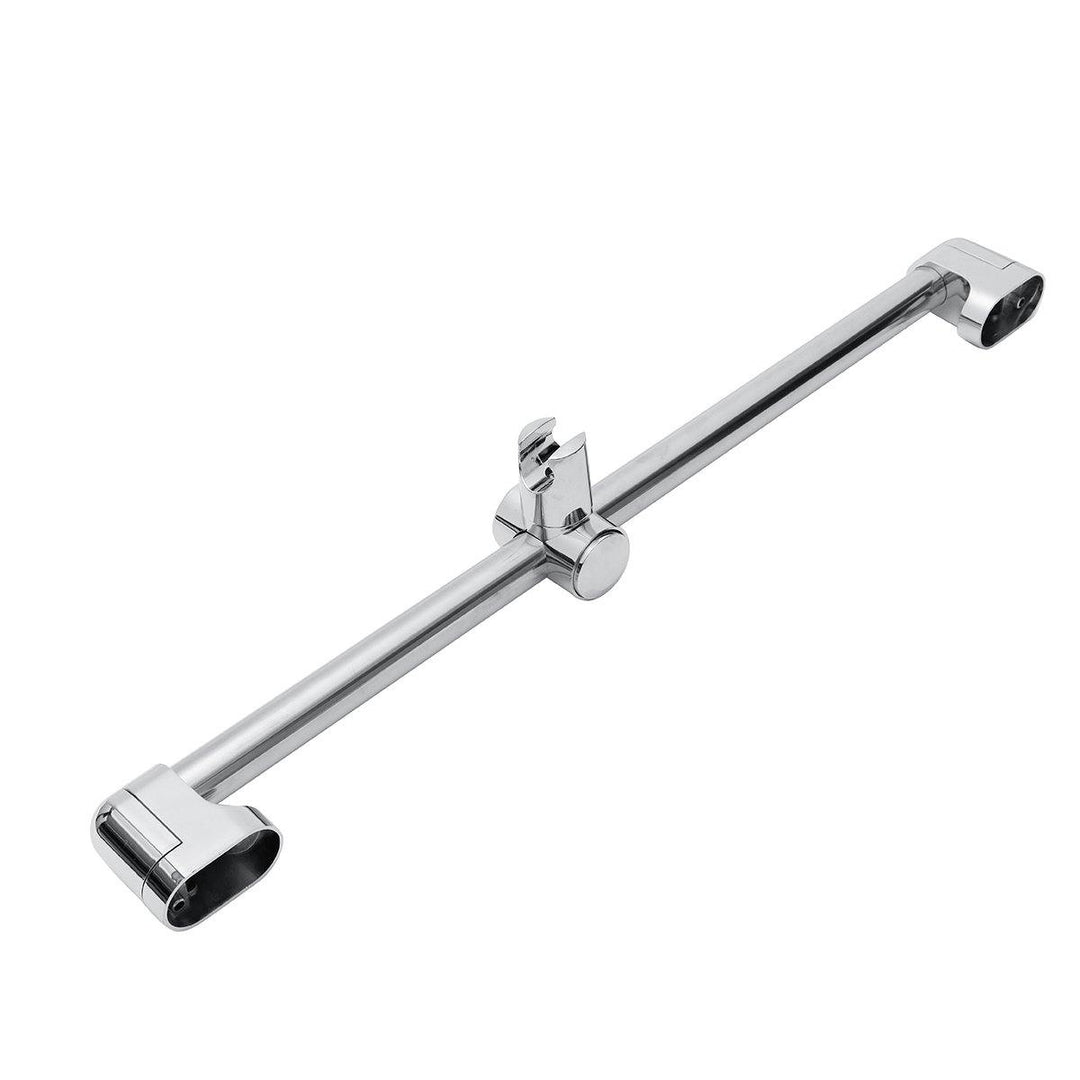 Stainless Steel Adjustable Riser Rail Bar Shower Stand Soap Stand Shower Head Towel Holder 610mm - MRSLM