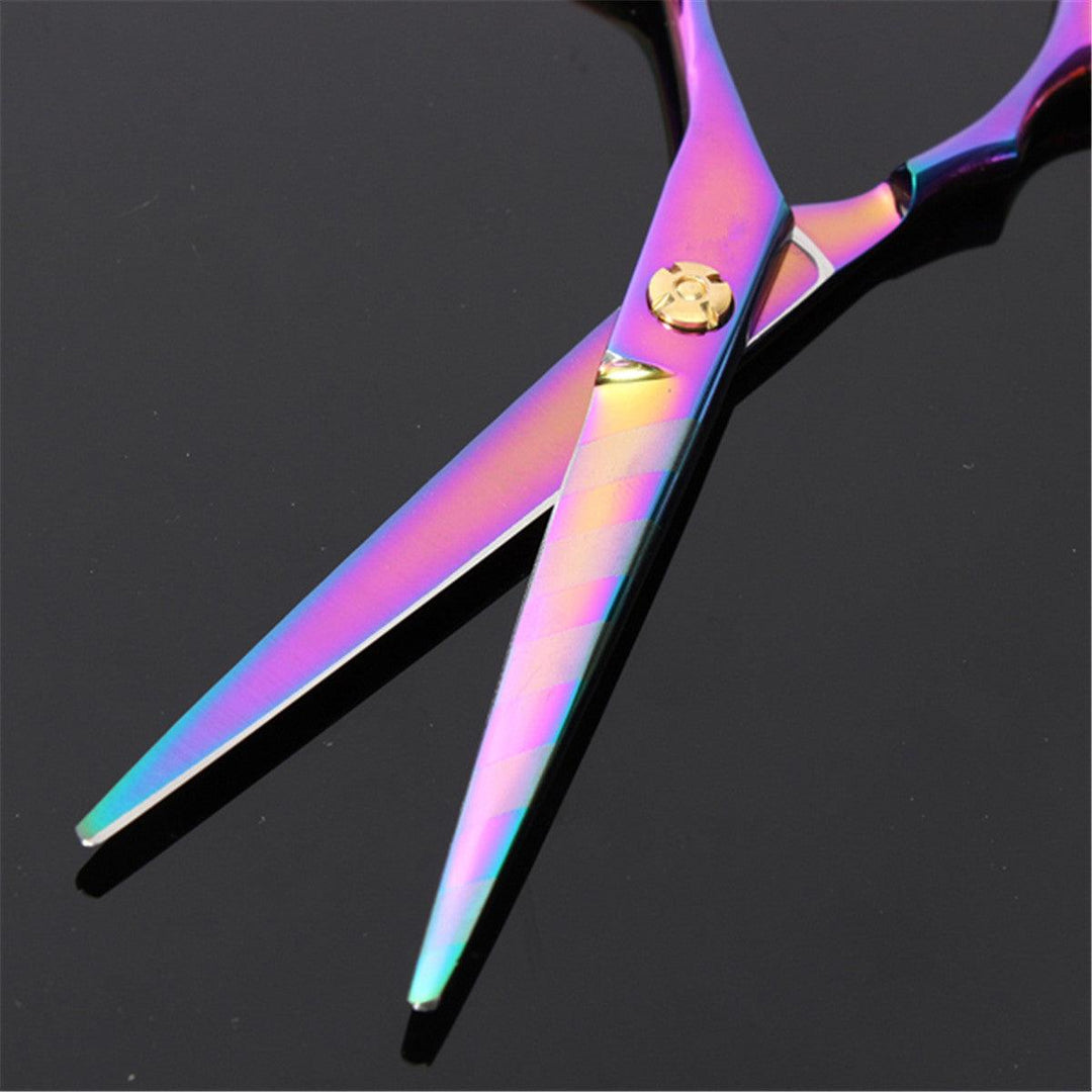 3 Pcs/Set Professional Stainless Steel Hair Cutting Thinning Scissors Barber Tool Hair Scissor Comb Set Hairdressing Shears Kit (#01) - MRSLM