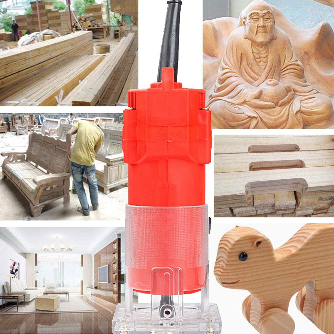 110V/220V 2300W Electric Hand Trimmer Router Wood Laminate Palm Joiners Working Cutting Machine - MRSLM