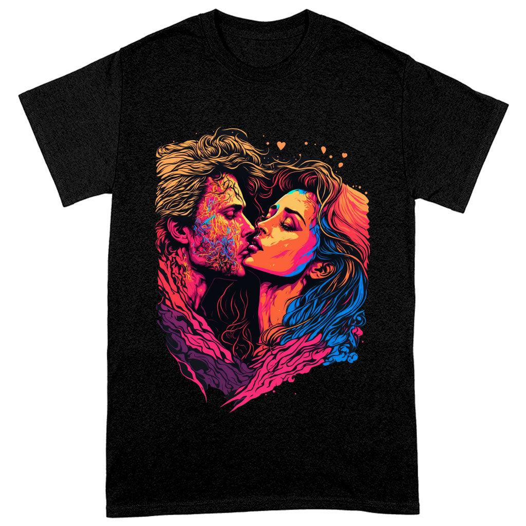 Passion Heavy Cotton T-Shirt - Couple Print Tee Shirt - Unique T-Shirt - MRSLM