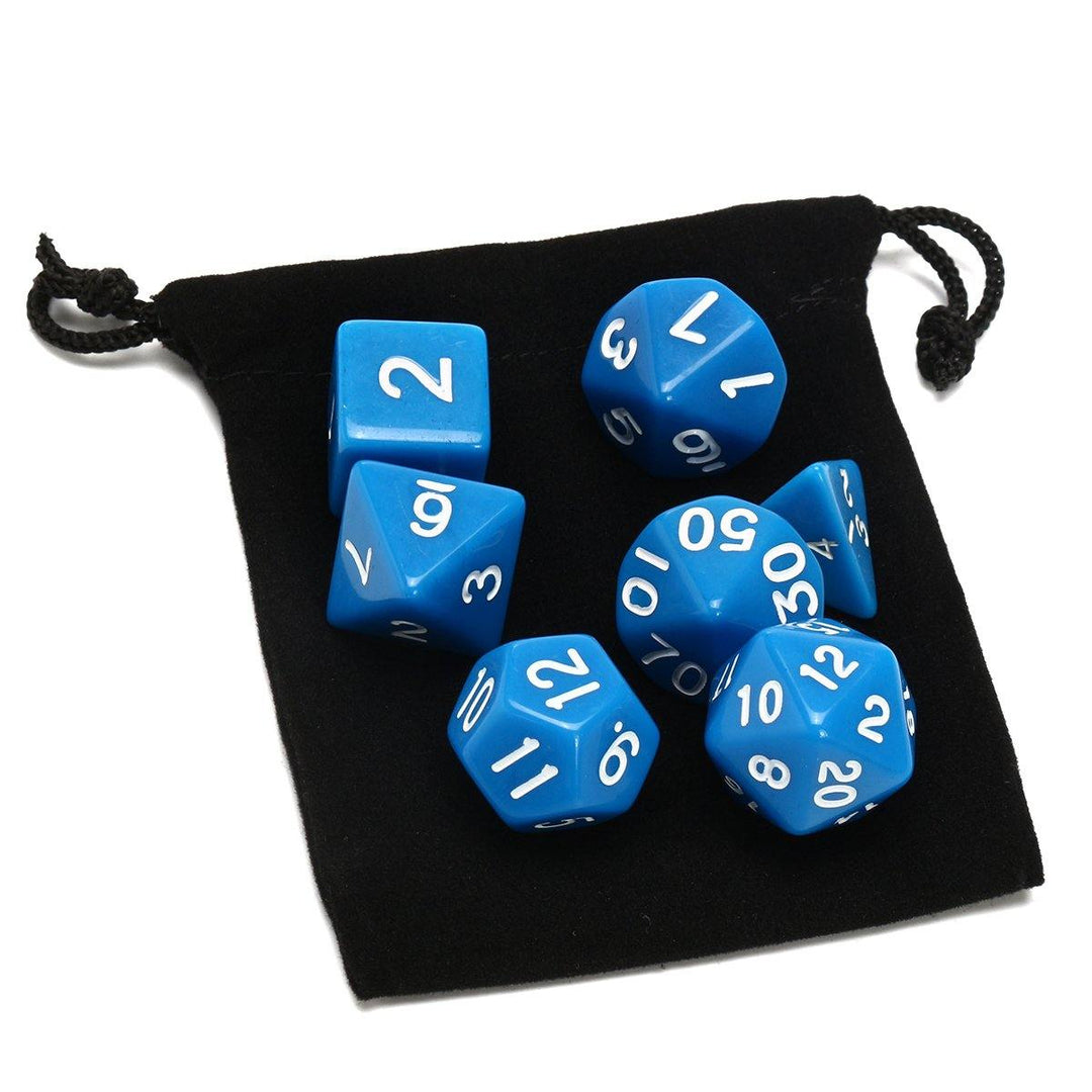 7 Set 49Pcs Polyhedral TRPG Game Dungeons And Dragons Dice DnD RPG With Bag - MRSLM