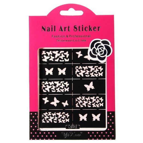 Reusable Hollow Stamping Nail Art Template Stencil Sticker Decoration - MRSLM