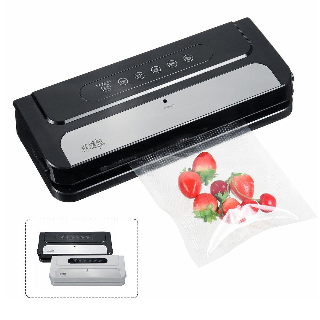140W Electric Food Vacuum Sealer Machine For Storage Packing Food Photos Jewellery Antiques Clothes + 10 Bags - MRSLM