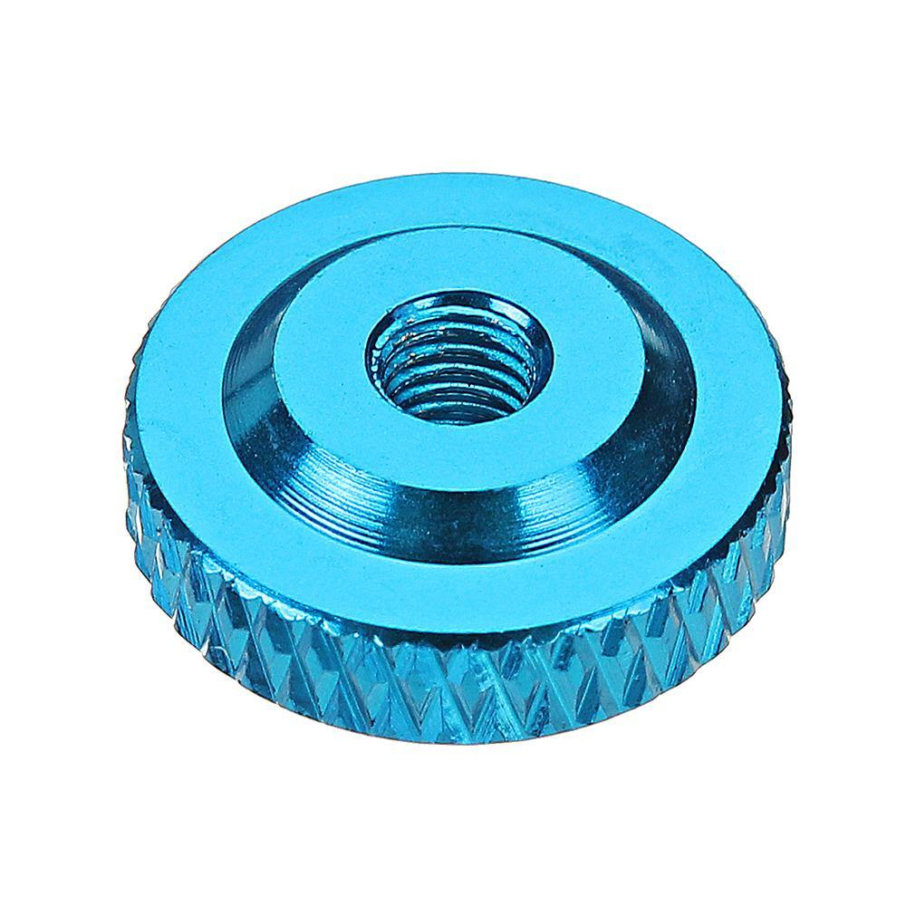 Suleve M3AN12 10Pcs M3 Knurled Thumb Nut w/ Collar Screw Spacer Washer Aluminum Alloy Multicolor - MRSLM