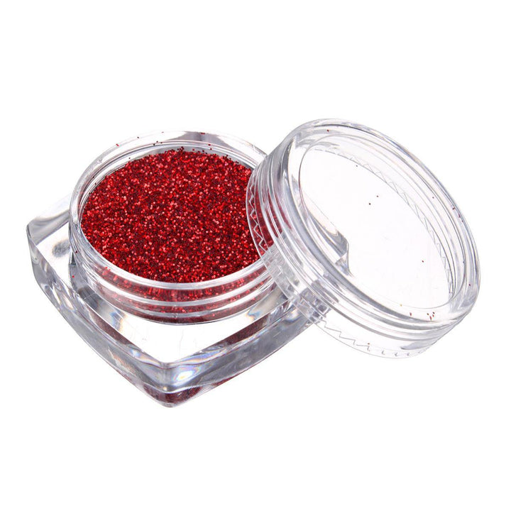 6 Colors Glitter Rainbow Nail Art Powder Shiny Magic Decoration Dust Pigment - MRSLM