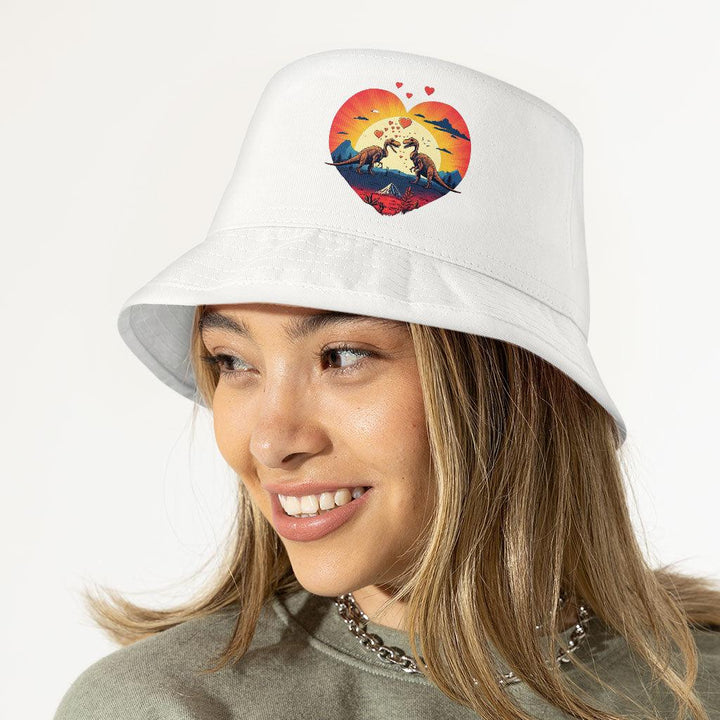 Cartoon Bucket Hat - Dinosaur Themed Hat - Unique Bucket Hat - MRSLM