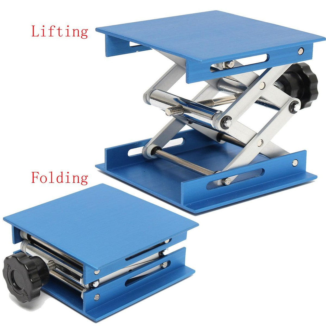 4inch Aluminum Lifting Platforms Stand Rack Scissor Lab-Lifting Oxide Lab Jack Stand Scissor Utility Tools 30KG Max Load - MRSLM