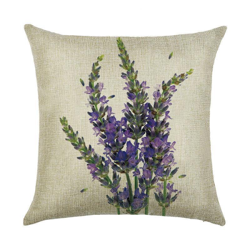 Honana 45x45cm Home Decoration Flowers and Plants Design Patterns Cotton Linen Pillow case - MRSLM