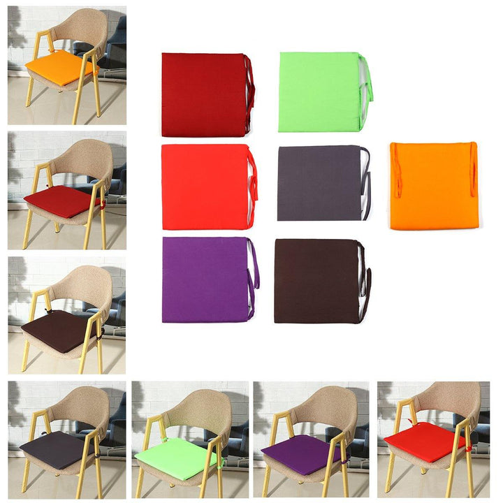 Pongee Colorful Square Cushion Home Car Chair Seat Pad Seat Cushion - MRSLM