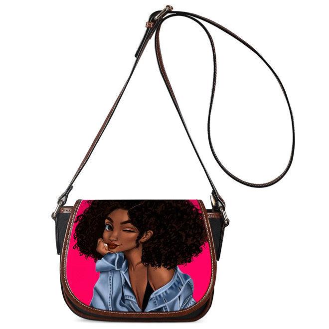 African Pu women's One Shoulder Messenger Bag - MRSLM