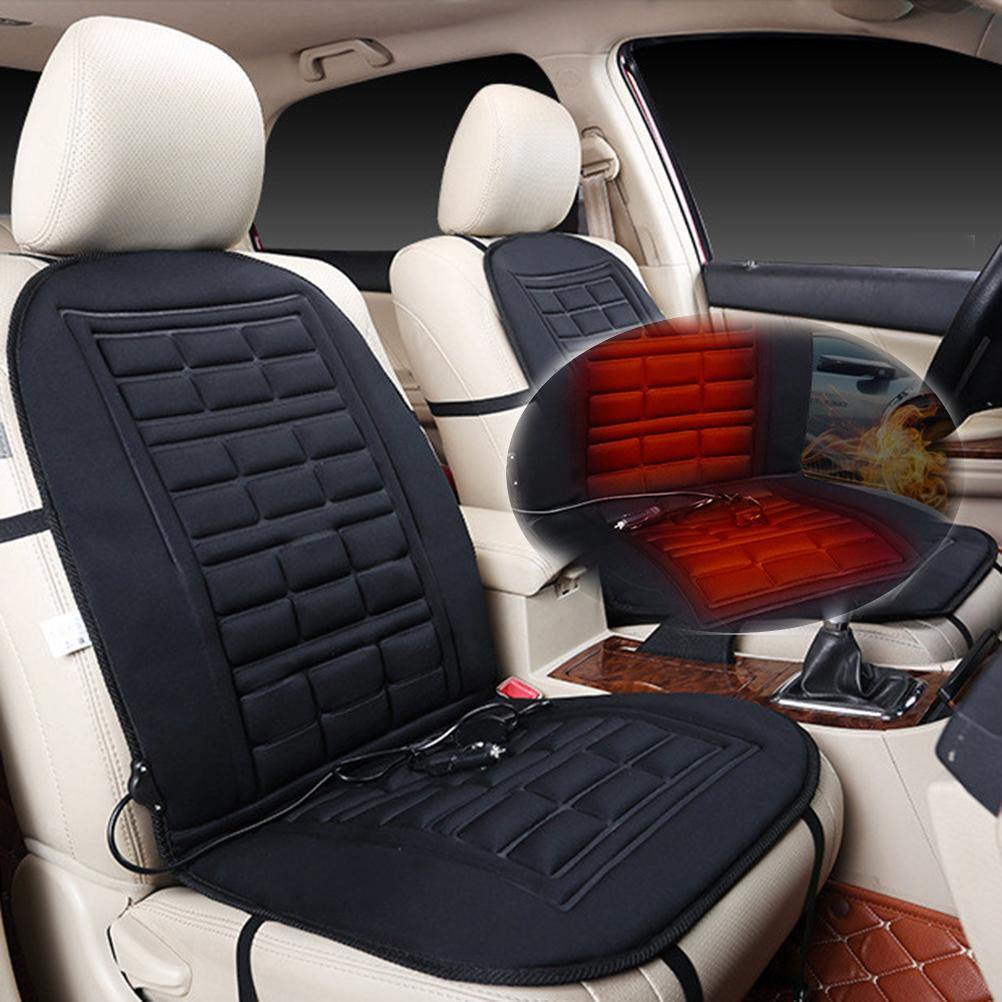 Heating Cushion for Car Temperature Control Heated Seat Pad (Black two seater) - MRSLM