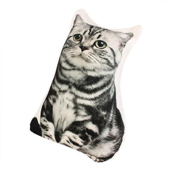 Creative 3D Cute Animal Cat Dog Shape Throw Pillow Plush Soft Sofa Car Office Cushion Gift - MRSLM