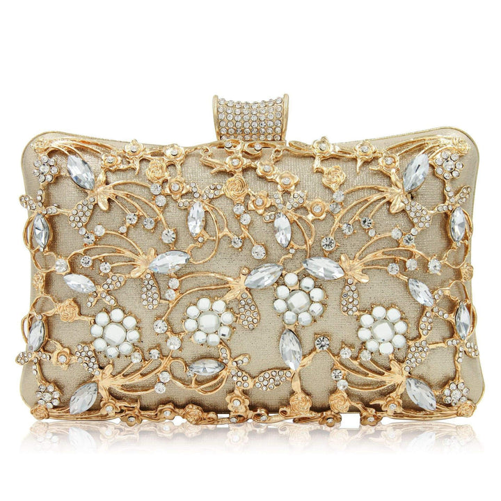 Hollow diamond cheongsam bag rhinestone bag clutch shoulder - MRSLM