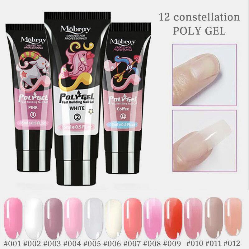 12 Constellation Nail Art Quick Dry Gel LED Clear UV Gel Multicolor Nail Gel Phototherapy Gel - MRSLM