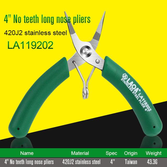 LAOA Mini Electronic Scissors Stainless Steel Long Nose Pliers Diagonal Pliers Wire Cutters - MRSLM