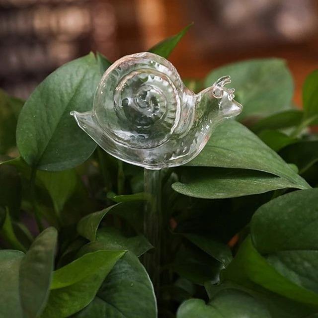 Glass Automatic Self Watering Bird Watering Cans Flowers Plant Decorative Clear Glass Watering Device Houseplant - MRSLM