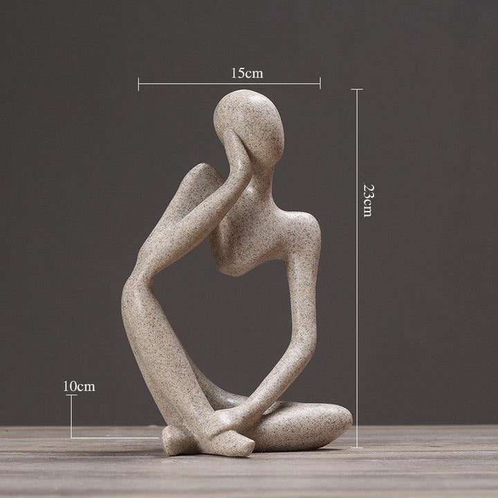 Creative Abstract Character Jane Ou Thinker Ornaments Living Room Home Accessories Wedding Gifts - MRSLM